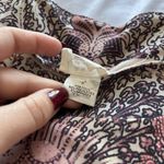 Womens Size XL Red Paisley Midi Dress Sleeveless High Neck Boho Chic Artsy Pink Photo 3