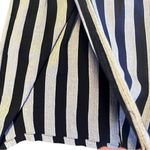 Vtg 90s Breakin Loose Stripe Black Cream Maxi High Low Vest Size 5/6 Mod Revival Photo 3