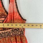 Mudd  Boho Y2K Mini Sun Dress V Neck Medium Orange Photo 4