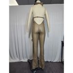 Retrofete Tan Halter Jumpsuit Size XXS Photo 2