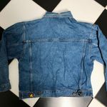 The Limited Vintage 90s  Jewel Buttons Denim Jean Jacket Jewel Tone Bejeweled szM Photo 6