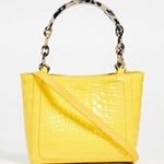 Edie Parker micro patent leather croc-embossed convertible tote shoulder bag Photo 0