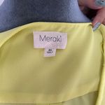 Meraki moon Yellow top women's faux wrap blouse Photo 4