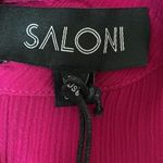 SALONI Suzi Berry‎ Crinkle Crepe Lace Maxi Dress Size 10 NWT Purple Photo 7