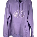 Bass Pro Shops Johnny Morris  Hoodie Pullover Sweatshirt‎ Lavender Large Cotton Photo 0