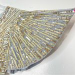 Mac Duggal 5538 Embellished V-Neck Butterfly Sleeve Column Platinum Gown, Size 4 Photo 9