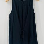 MICHELLE BY COMUNE Tank Moon Child Extra Small Swing Tie Back Boho Astrology NWT Black Size XS Photo 1