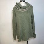 Free People FP Beach “Two Body” Cowl Neck Sage Green Top M/L Photo 4