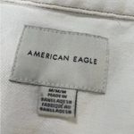 American Eagle  Woman’s M Shacket Oversized Off White Denim button down Shirt‎ Photo 2