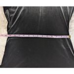 American Vintage 90s Vintage MG Apparel Velvet Scoop Neck Short Sleeve Mini Dress Black Small Photo 8