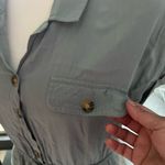 Lucky Brand Green Midi Shirt Dress with Notched Collar Photo 4