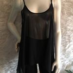 American Dream Black Sheer Crop Tank! Longer sides Photo 3