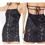 Urban Outfitters  Women's Black Textured Snakeskin Backless Mini Dress Size S Photo 1