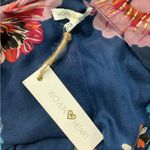 Woven Heart  Blue Floral Kimono Wrap Photo 3
