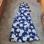 Lulus Valley Isle Royal Blue Floral Print Maxi Dress SIZE S Photo 2