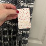 Free People Folksong Fringe Knit Crochet Vest Sweater Tunic Photo 6