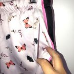 Victoria's Secret Victoria Secret Satin Pajama Lounge Pants Pink Bunny Butterfly Floral Pinstripe Photo 2