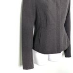 Theory Sculpted Jacket Knit Twill 2 Charcoal Zip Front Blazer S Photo 4