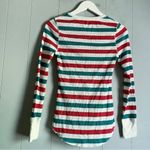 Old Navy  Holiday Striped Thermal Waffle Knit Top XS Photo 1