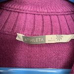 Athleta  cashmere blend purple cardigan sweater snap front Photo 4