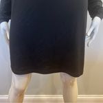 Sarah Pacini Boat Neck Knee Length Long Sleeve Black Dress Size L Photo 2