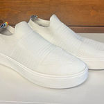 Steve Madden BEALE Sz 8.5 White Knit Fabric Slip On Shoes Photo 0