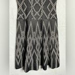 BCBGMAXAZRIA  Black and Cream Patterned Mini Dress Photo 3
