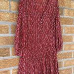 Veronica Beard Womens Priya pintucked printed silk-georgette mini dress Brick 2 Photo 11