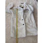 Jason Maxwell Teddy Bear Coat Winter Warm Plush Faux Fur Jacket Ivory Medium Photo 5