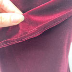 Vintage 2 Piece Set Draped Cowl Neck Velvet Top & Flowy Pants Skirt Womens 12 Photo 12