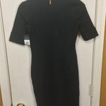 LRL Ralph Lauren women's XXS button accessory stretchy short sleeved shirt dress Black Photo 3