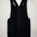 Forever 21  Black Denim Overall Dress Sz Small Photo 4