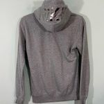 Nike Women's Grey "Fired Up" Silver Foil Fitted Pullover Hoodie Size M Photo 8
