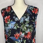 Stitch Fix Les Serein Floral V-Neck Sleeveless Stretch Tank Blouse  Size M Photo 1