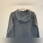 Lululemon  Women’s Loop Zip Up Hoodie Acid Rubber‎ Dye Black Size L Photo 7