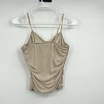 Just Polly M Corset Top Boho Festival Hippie Renaissance Fairygoth Fairy Grunge Tan Size M Photo 2