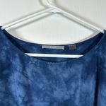 Tart  Tie Dye Twist Front Short Sleeve Blue Blouse Shirt Size Small EUC #0178 Photo 3