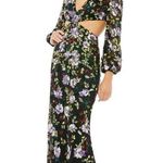 Mac Duggal Floral Sequined Cutout Waist Formal Gown Size 4 $598 5566 Photo 0