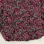 Jessica London New  Paisley Print Button Down Shirt Black Pink Size 12W Photo 7