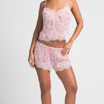 SKIMS  Romance Lace Silk Camisole & Shorts Sz 2X 16-18 Cherry Blossom Balloon Photo 4