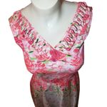 Unique Vintage NWOT  floral white pink and green dress size XS Photo 2