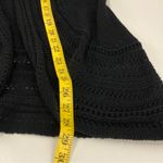 Sonoma  Black Crochet Waffle Knit Open Front Cotton Blend Cardigan Topper S Photo 10