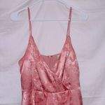 Altar'd State  Pink Silky Sleeveless V Neck Mini Dress size large Photo 1