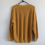 Alpaca 111 Woman’s Vneck Sweater Sz L Orange Tight Knit 100% Alpaca Made In Peru Size L Photo 1
