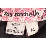 My Michelle My‎ Michelle Juniors/Women's Black White Halter Dress Gathers in Front Size 14 Photo 4