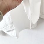 Tibi  Off the Shoulder Ruffle Long Sleeve Top in White Photo 4