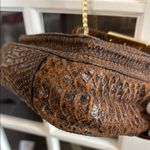Michael Kors Brown Python Snakeskin & Gold Chain Crossbody Shoulder Bag Photo 13