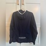 Tory Sport Navy Windbreaker Nylon Jacket Athletic Athleisure Size Large Blue Photo 1