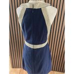 Lilly Pulitzer Eliana True Navy Braided Gold Cocktail Shift Dress size 6 Photo 3