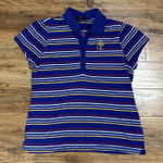 Rocawear Shirt Womens 1X Striped Polo Classic Cotton Blend Grunge Y2K Purple Photo 0